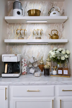 DIY Ikea, Walmart and Amazon Coffee Bar 