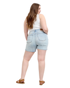 Judy Blue 2 Button Light Denim Stretch Shorts