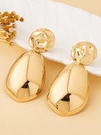 1 Pair Women's Fashion Metal Geometric Stud Earrings, Bohemian Style, Suitable For Daily And Vacation