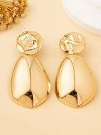 1 Pair Women's Fashion Metal Geometric Stud Earrings, Bohemian Style, Suitable For Daily And Vacation