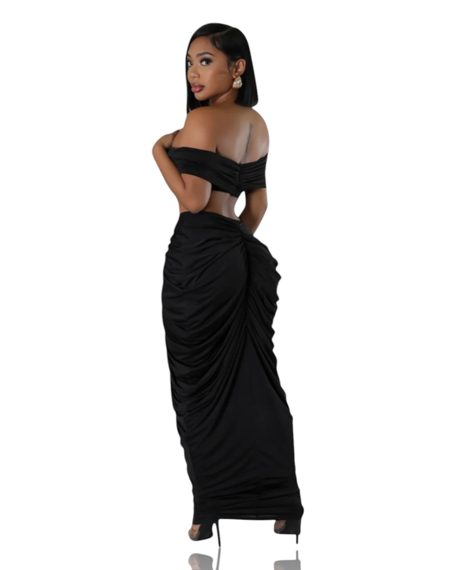 Ethereal Elegance Maxi Skirt Set