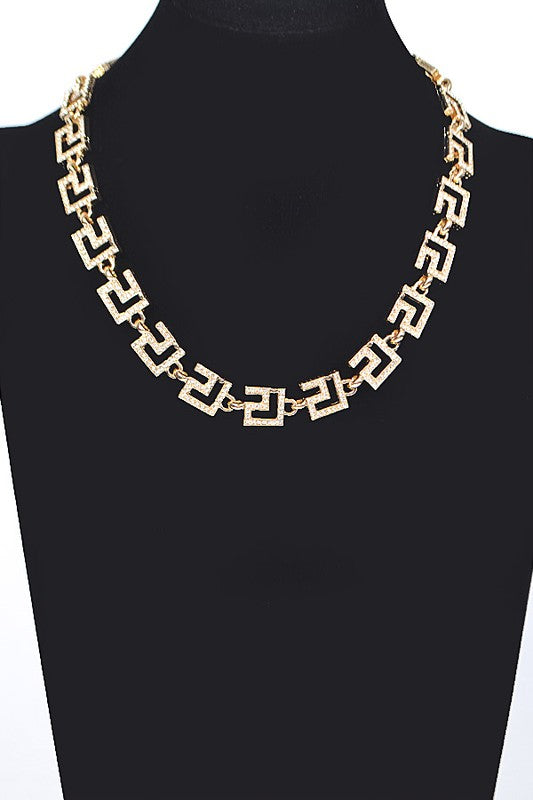 Rhinestone Pave Iconic Collar Necklace