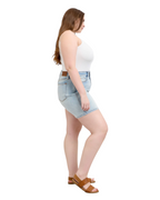 Judy Blue 2 Button Light Denim Stretch Shorts