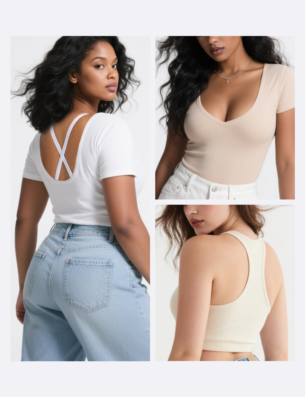 Mesh Front Closure Plunge Bra