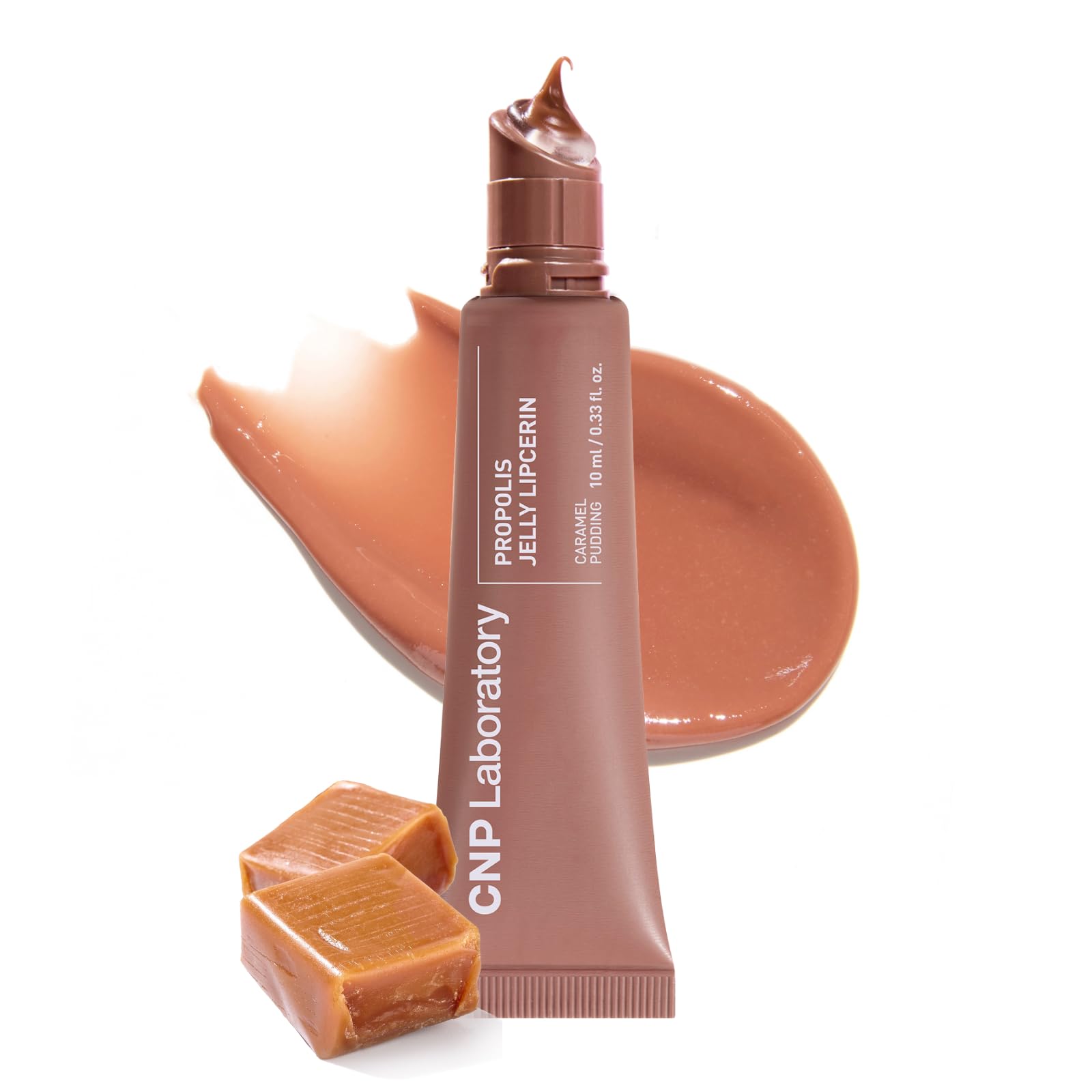 CNP Propolis Jelly Tinted Lipcerin™ - 02 Pink Donut, Hydrating Lip Balm & Gloss with Manuka Honey + Hyaluronic Acid, Korean Skincare, 0.3 fl.oz.