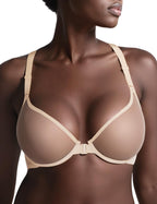 Mesh Front Closure Plunge Bra