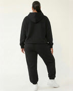 Full Size Kangaroo Pocket Hoodie and Joggers Set Plus Size