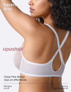 Mesh Front Closure Plunge Bra
