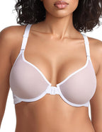 Mesh Front Closure Plunge Bra