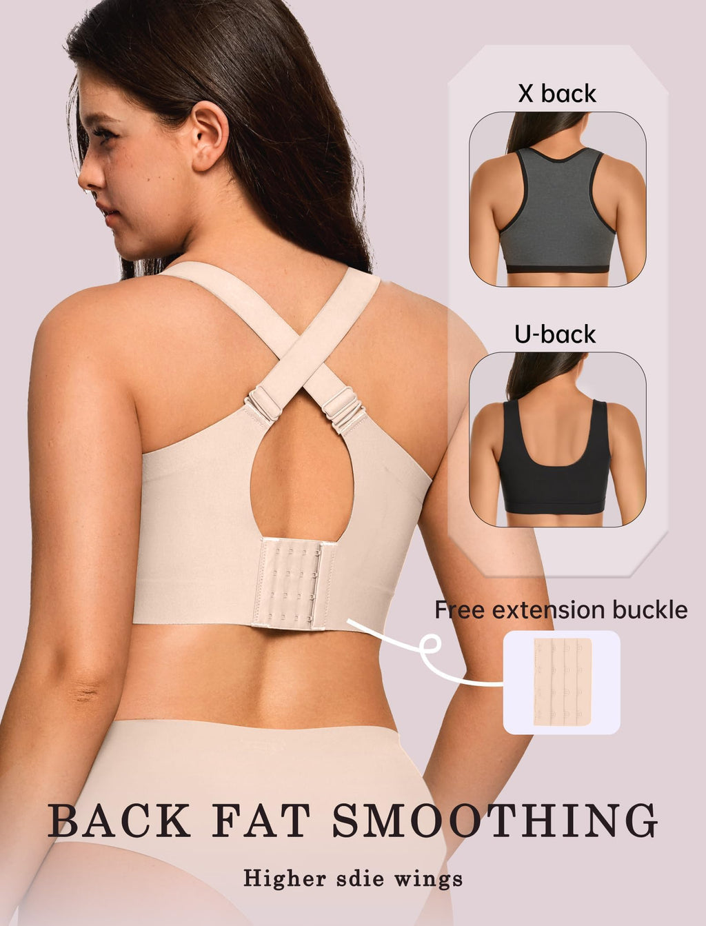 OEAK Womens Wireless Jelly Bra