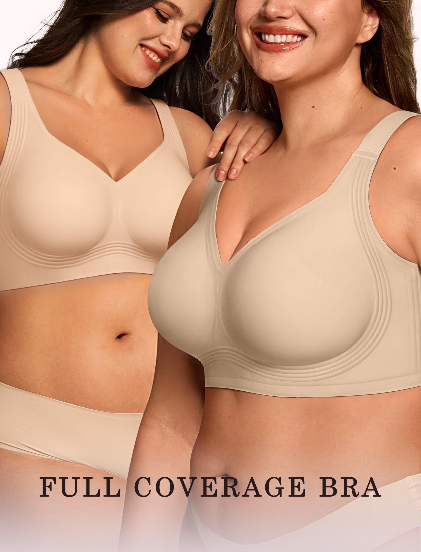 OEAK Womens Wireless Jelly Bra