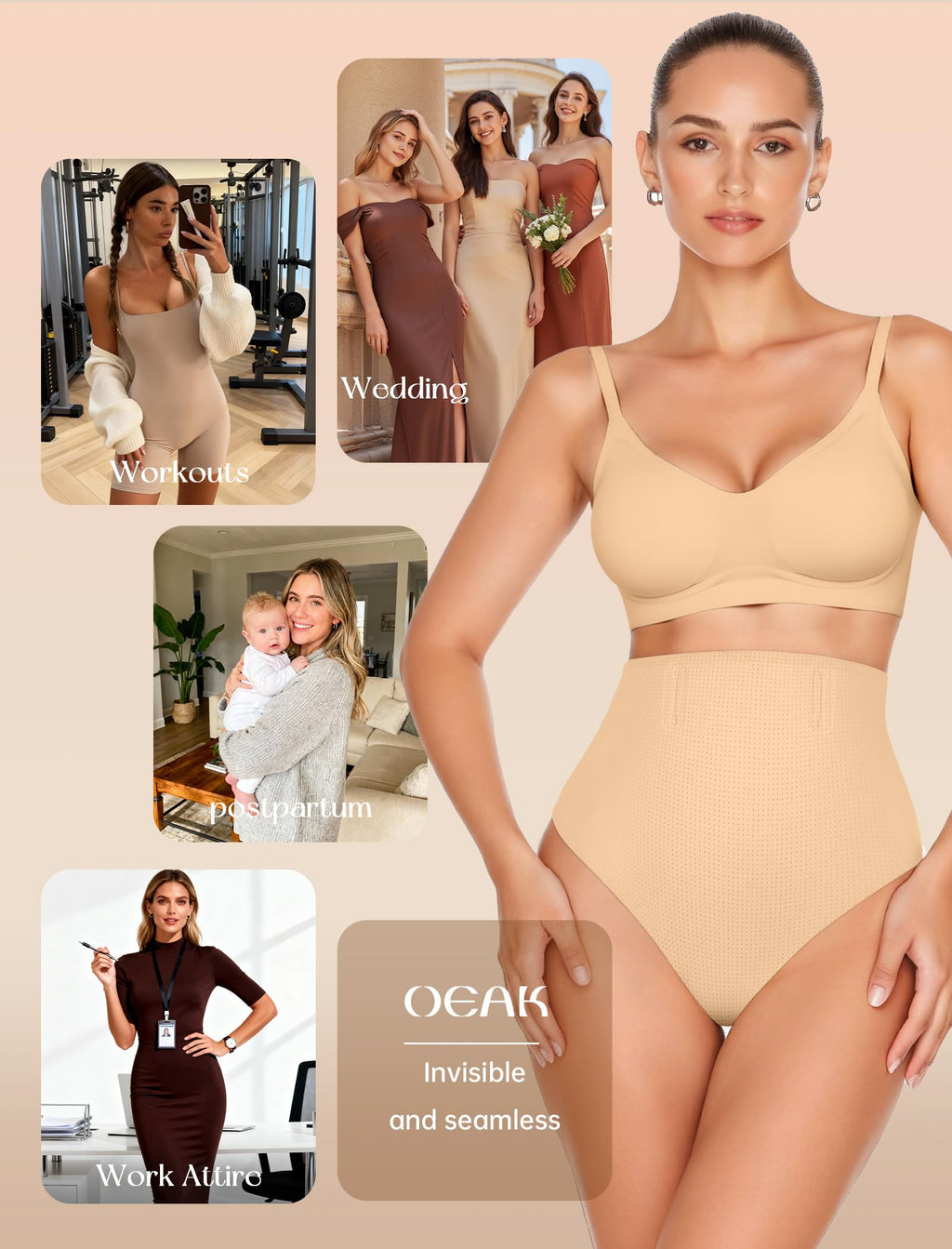 OEAK Tummy Control Shapewear