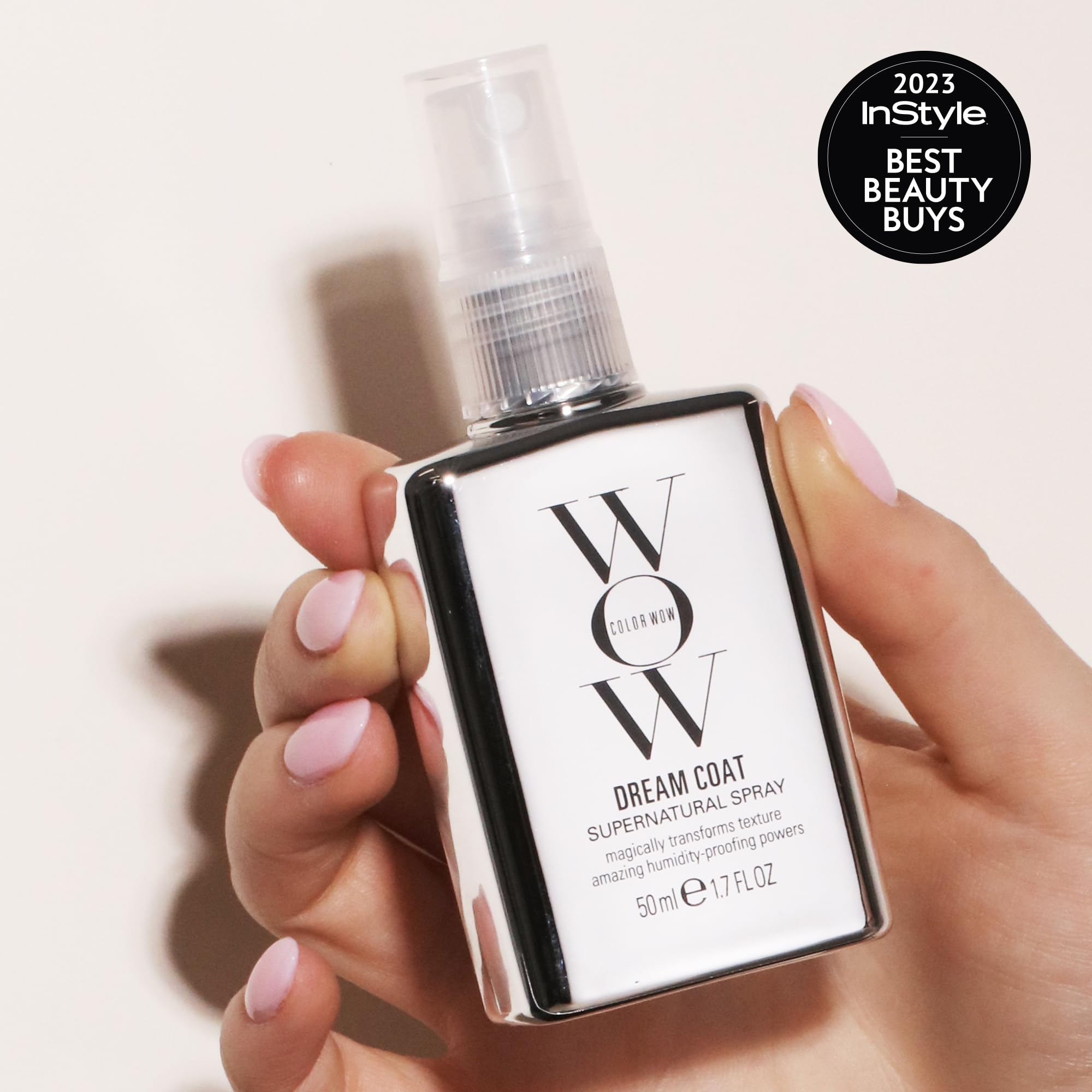 COLOR WOW Dream Coat Supernatural Spray – Keep Your Hair Frizz-Free and Shiny No Matter the Weather with Award-Winning Anti-Humidity Treatment