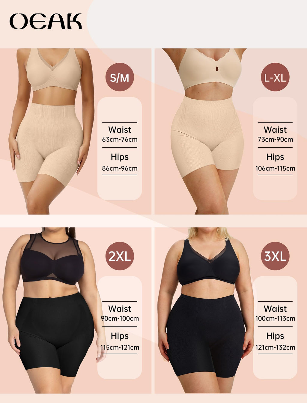 OEAK Tummy Control Shapewear