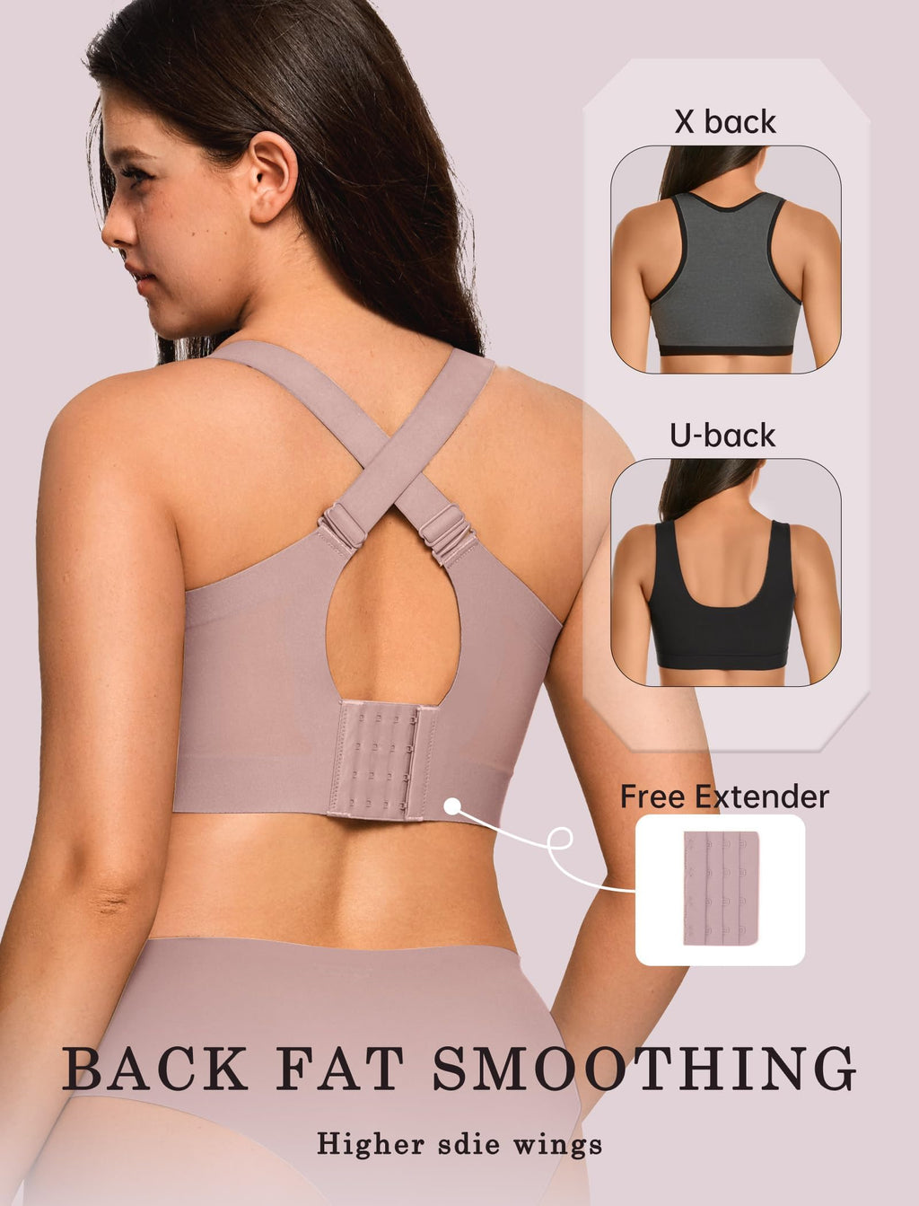 OEAK Womens Wireless Jelly Bra