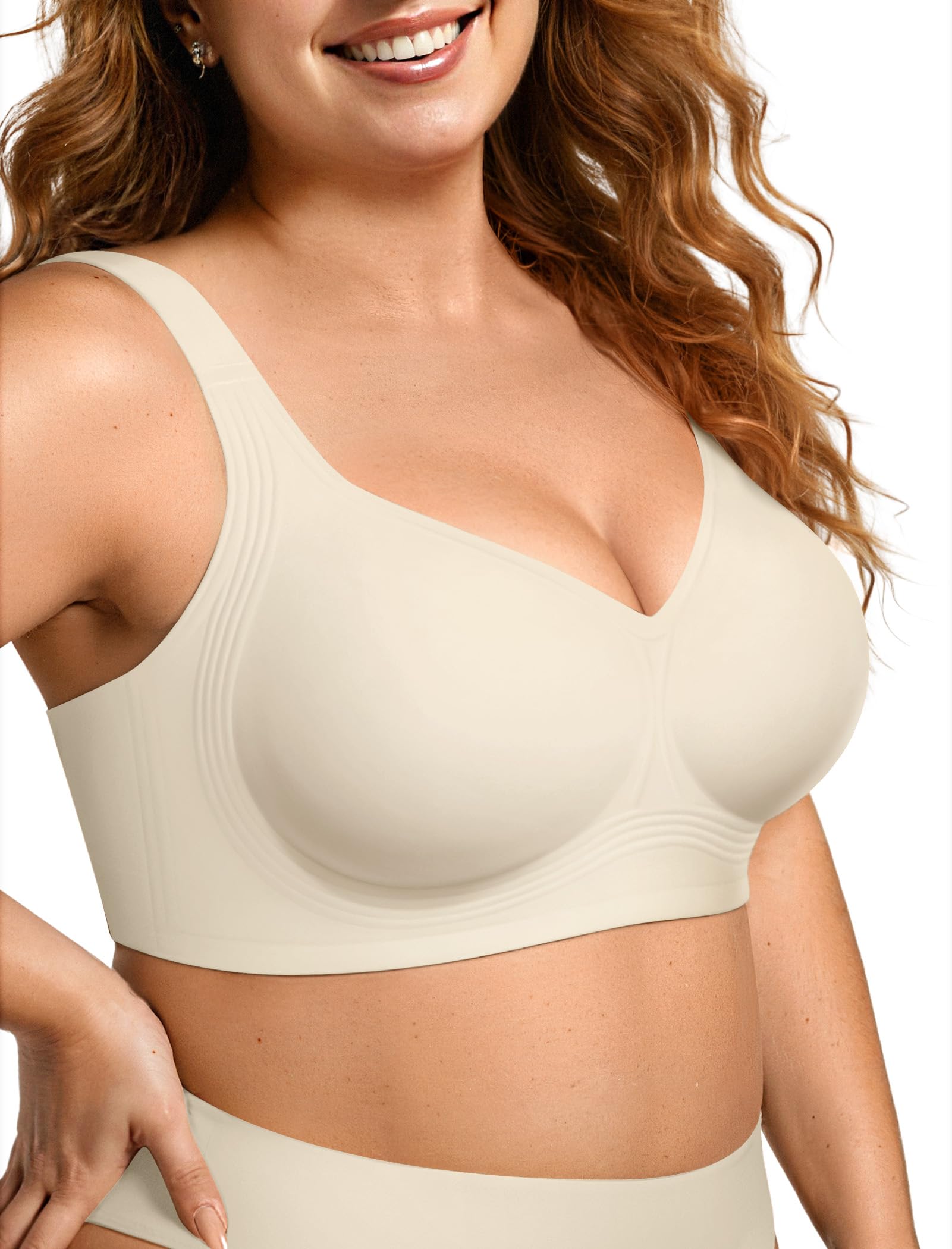 OEAK Womens Wireless Jelly Bra