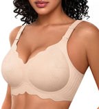 OEAK Scalloped Push Up Buttery Soft Tshirt Bra