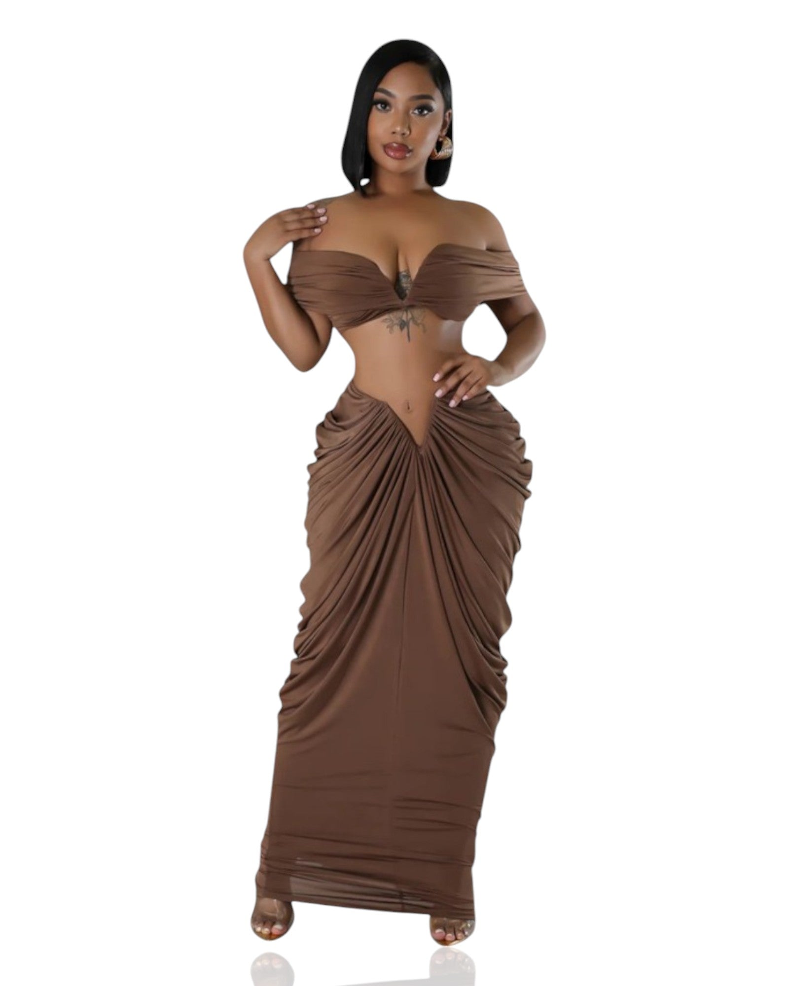 Ethereal Elegance Maxi Skirt Set