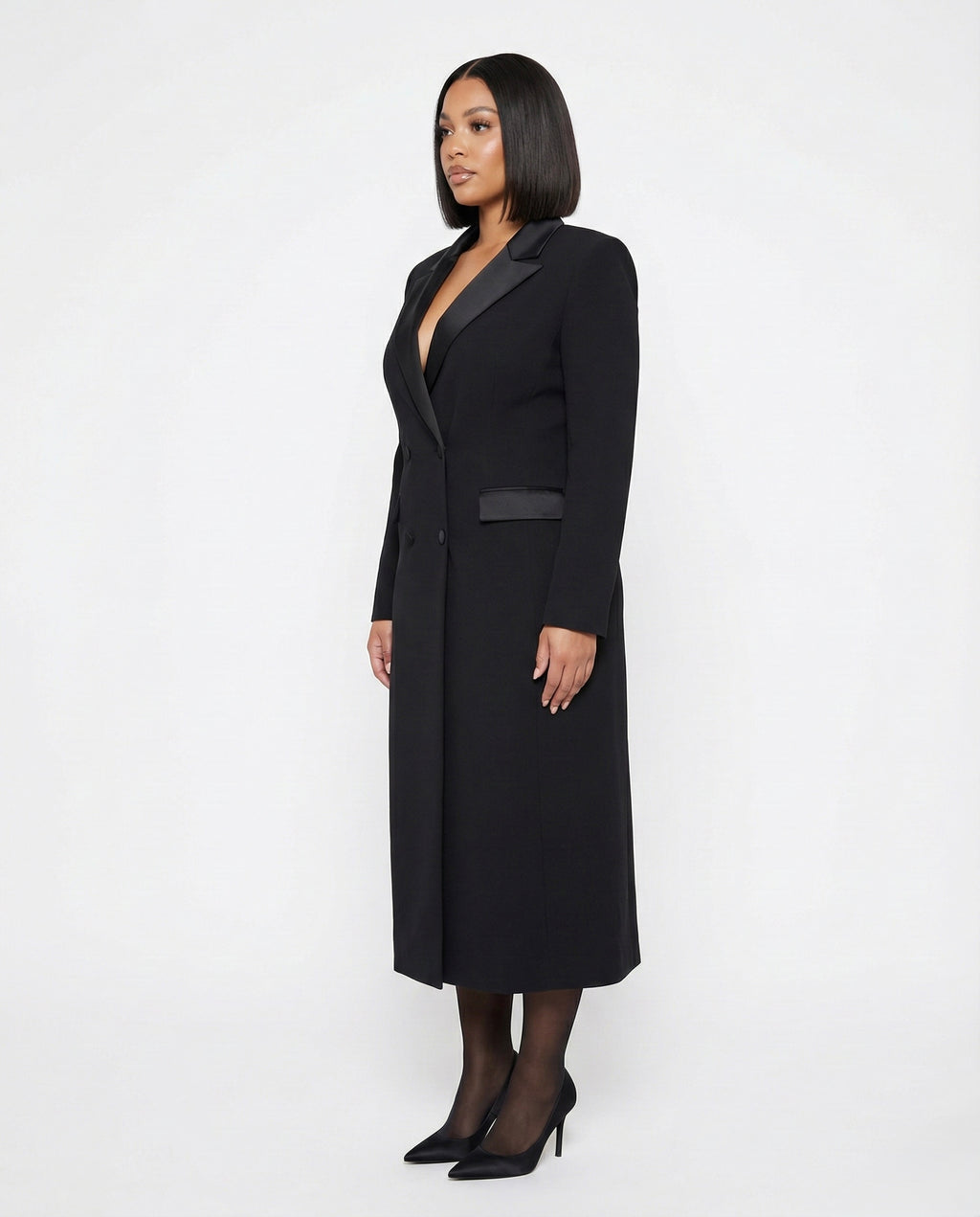 Power Move Blazer Coat Dress