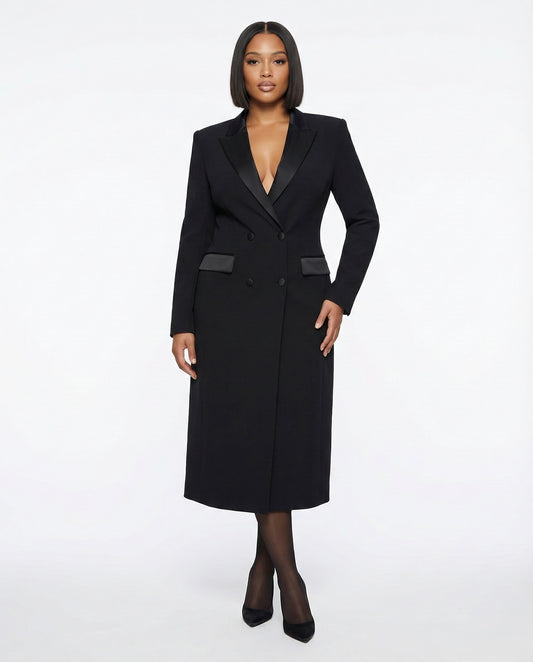 Power Move Blazer Coat Dress