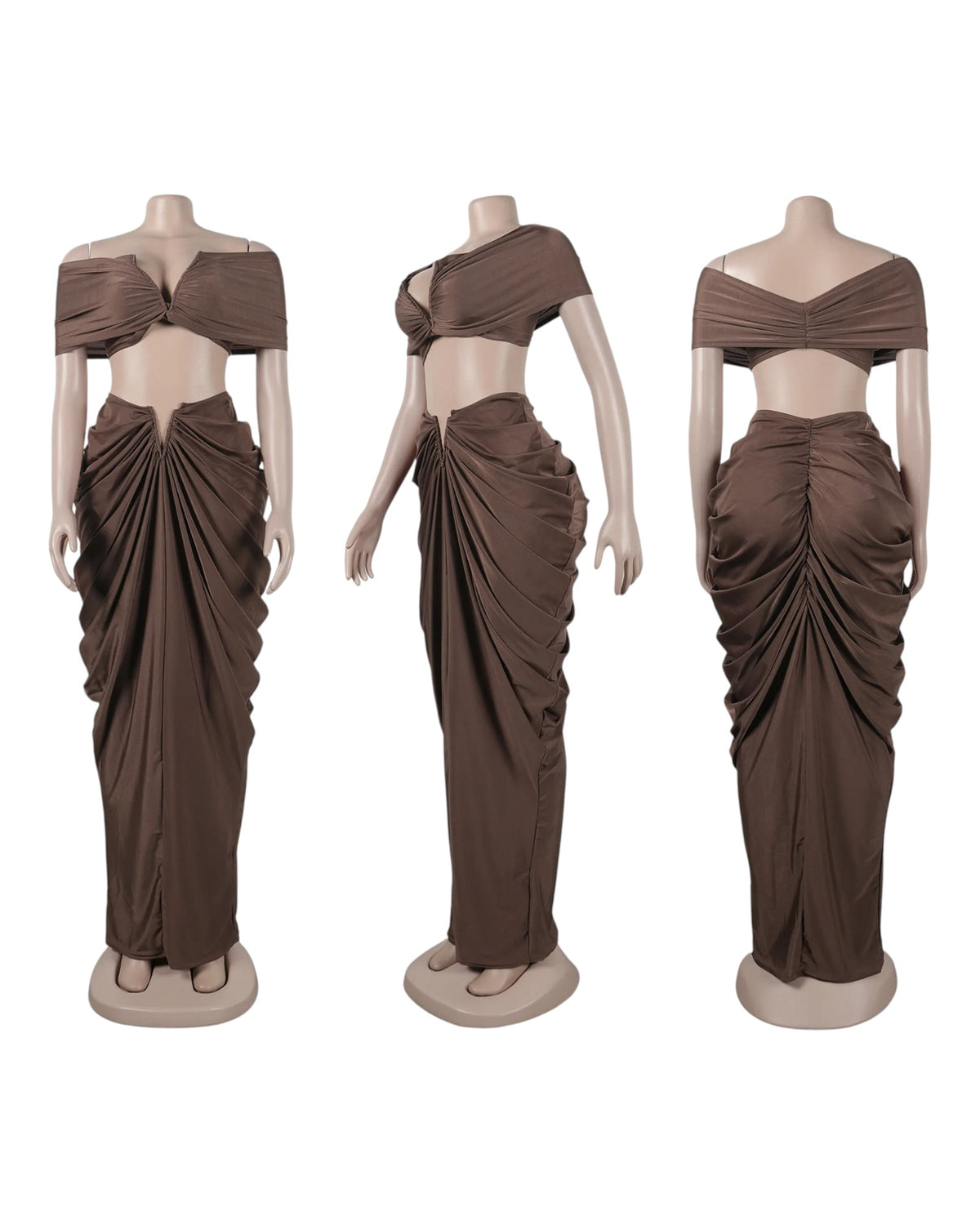Ethereal Elegance Maxi Skirt Set