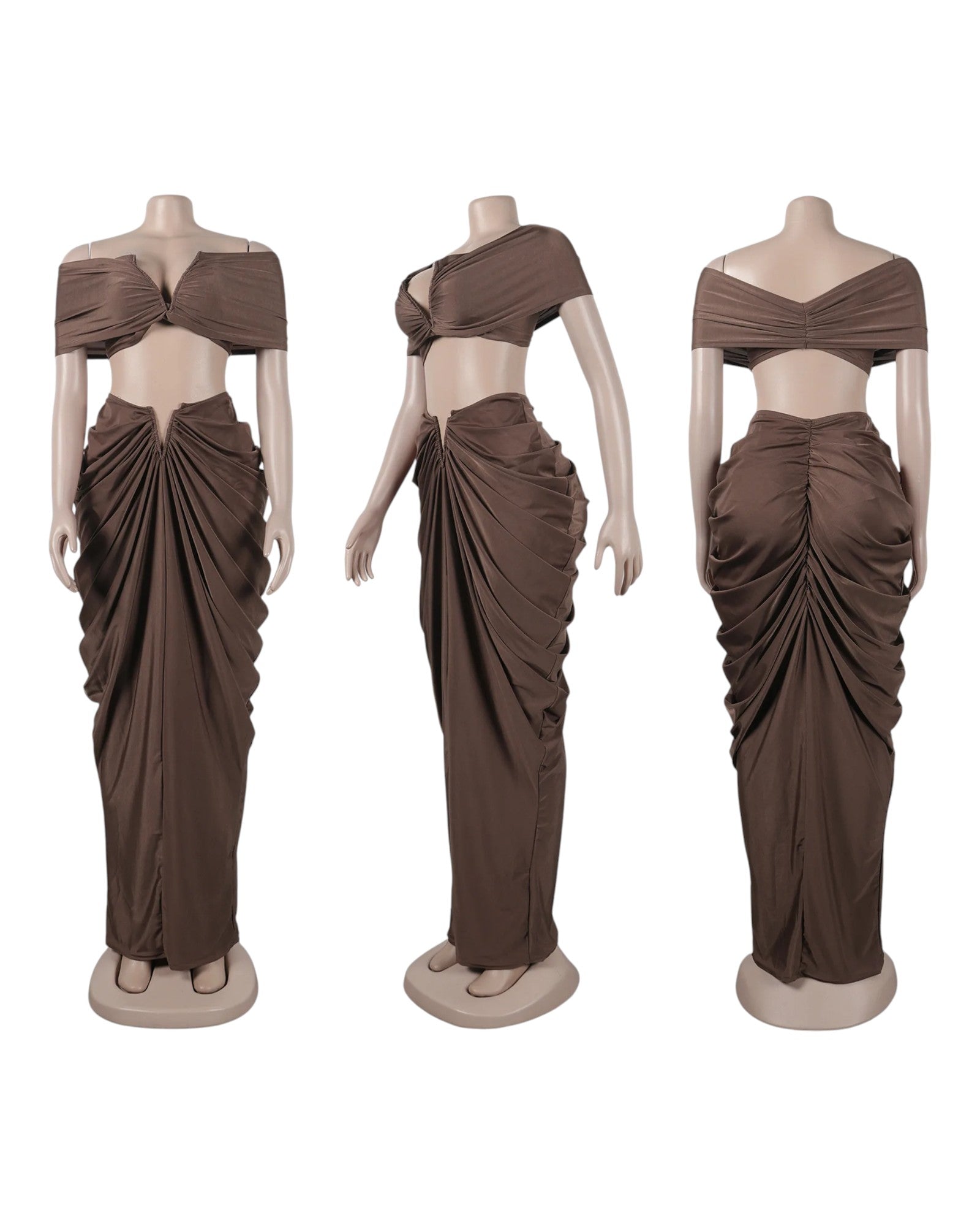 Ethereal Elegance Maxi Skirt Set
