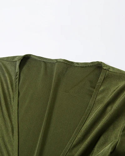 Sexy Full Sleeve Stretch Body Shaping Evening Maxi Dress